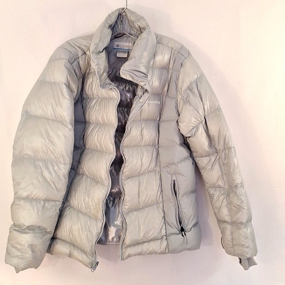 Columbia Light Gray Women's Insulated Interchange XXL Silver Jacket - Picture 3 of 10